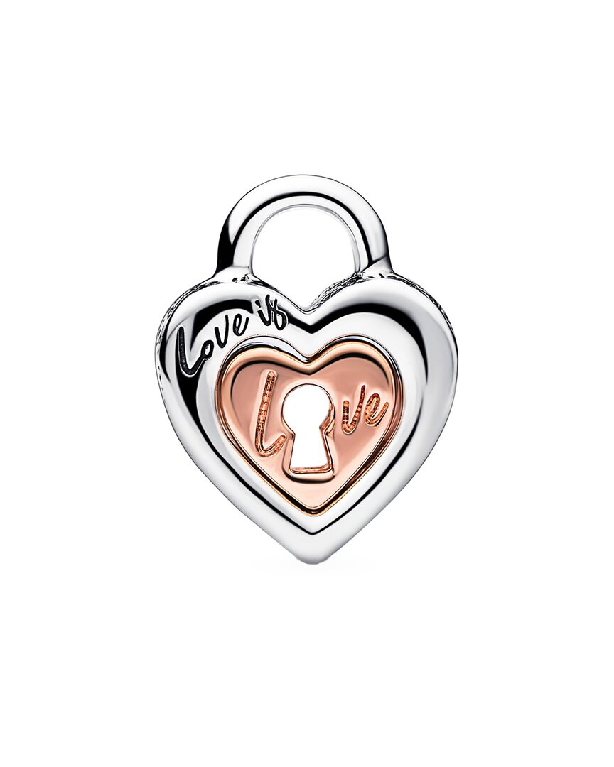 Pandora Moments Silver & 14K Rose Gold Plated Charm