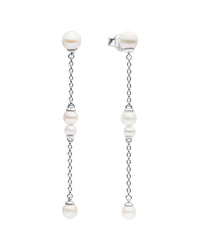 Pandora Timeless Silver Pearl Earrings