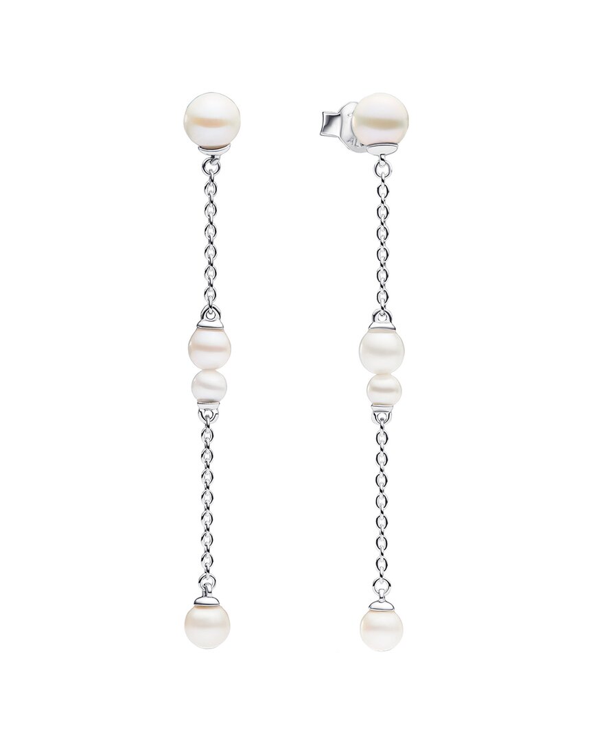 Pandora Timeless Silver Pearl Earrings