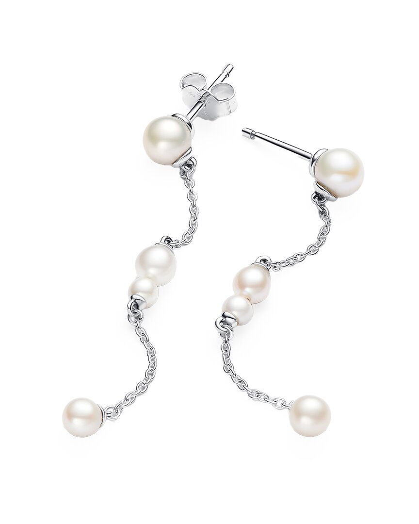 Pandora Timeless Silver Pearl Earrings