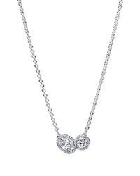 Pandora Timeless Silver Cz Necklace