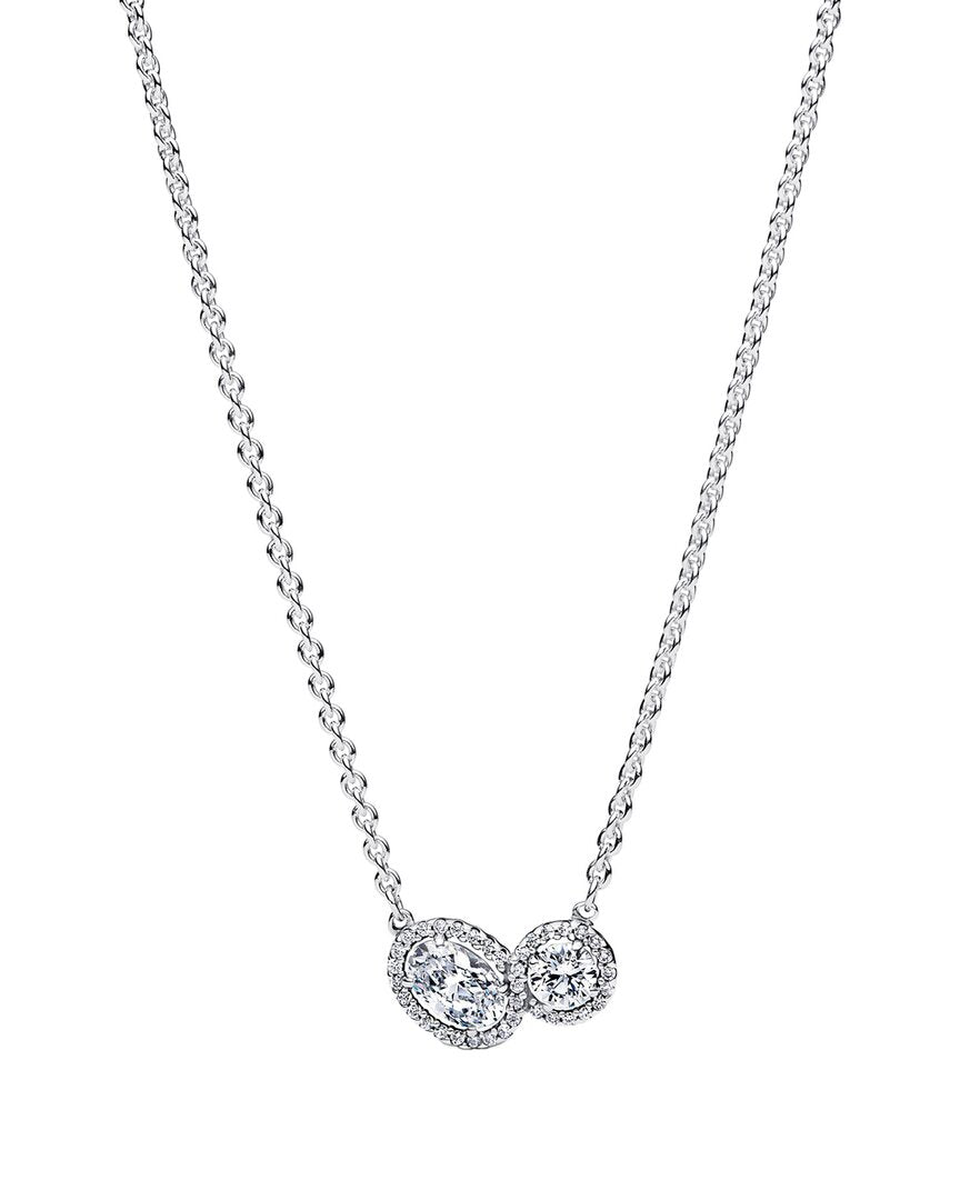 Pandora Timeless Silver Cz Necklace