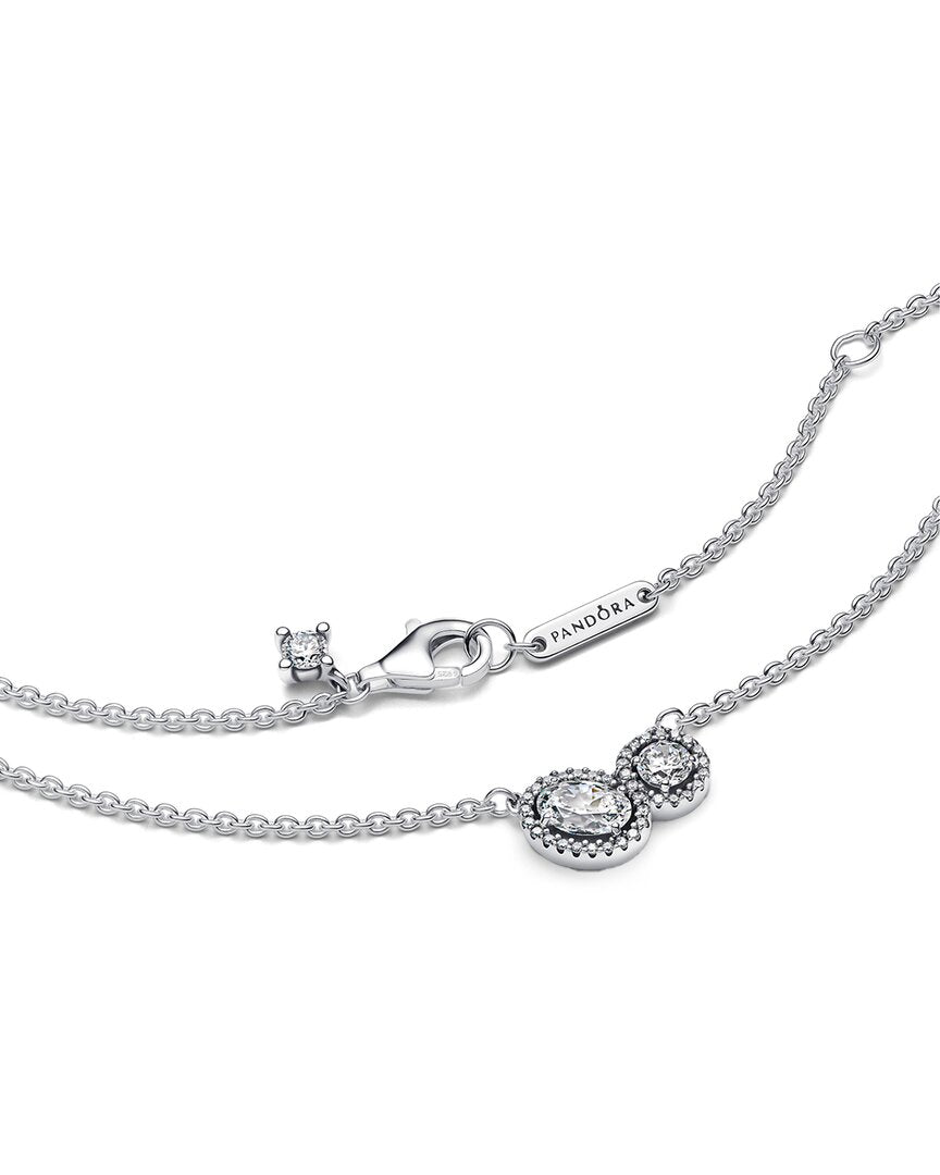 Pandora Timeless Silver Cz Necklace