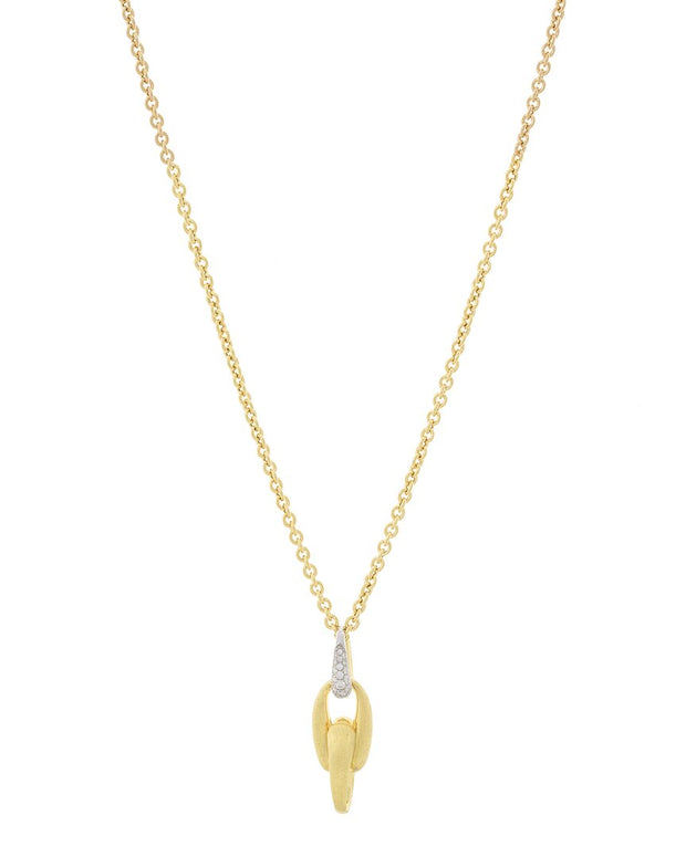 Marco Bicego Lucia Gold 0.20 Ct. Tw. Diamond Link Long Pendant Necklace