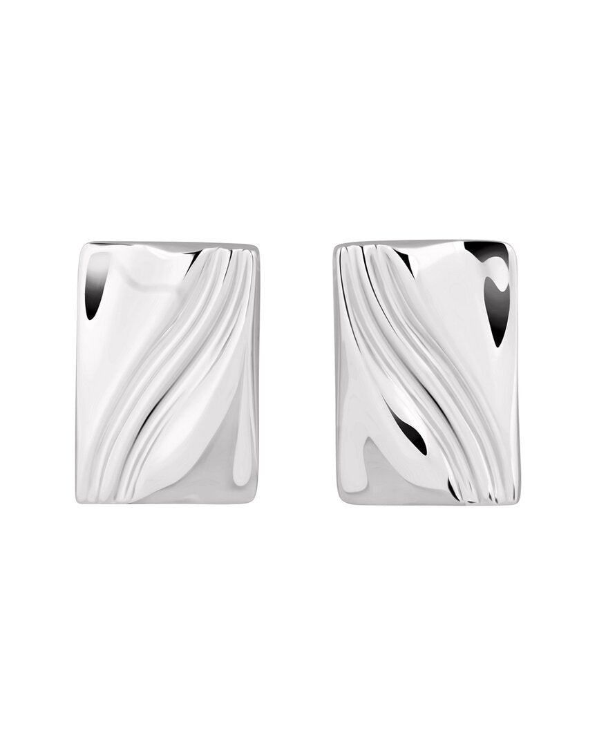 Electric Picks Silver Plated Elouise Statement Earrings