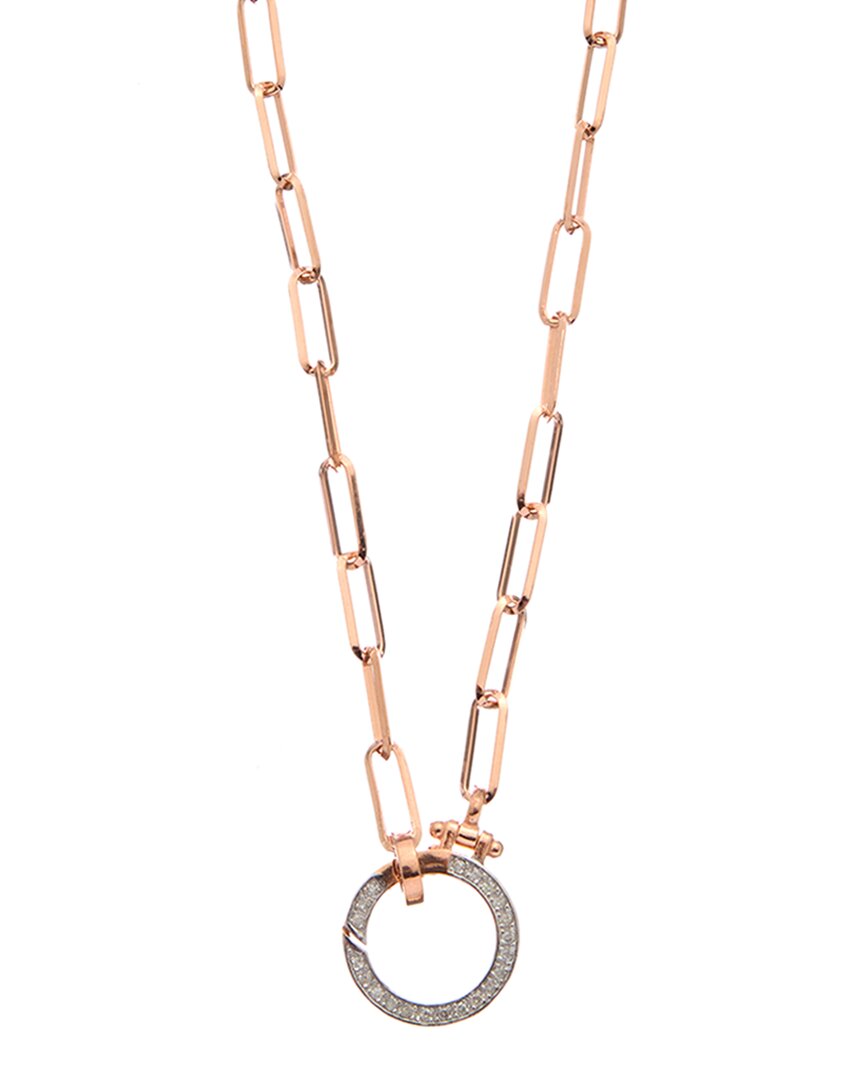 Meshmerise 18K Over Silver 0.20 Ct. Tw. Diamond Necklace