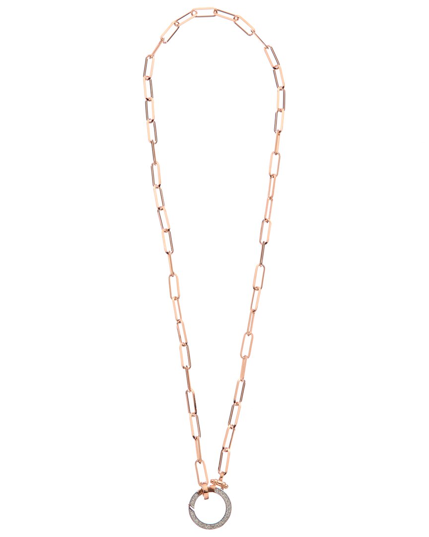 Meshmerise 18K Over Silver 0.20 Ct. Tw. Diamond Necklace