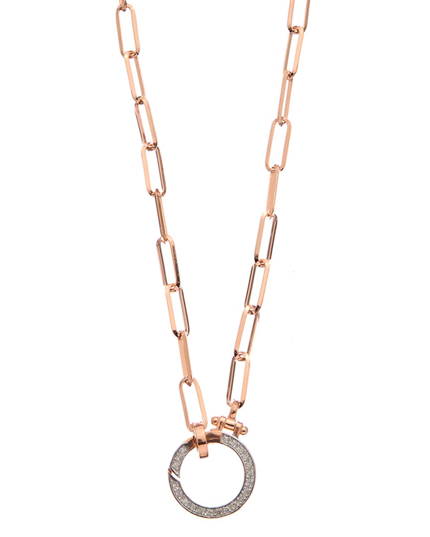 Meshmerise 18K Over Silver 0.20 Ct. Tw. Diamond Necklace