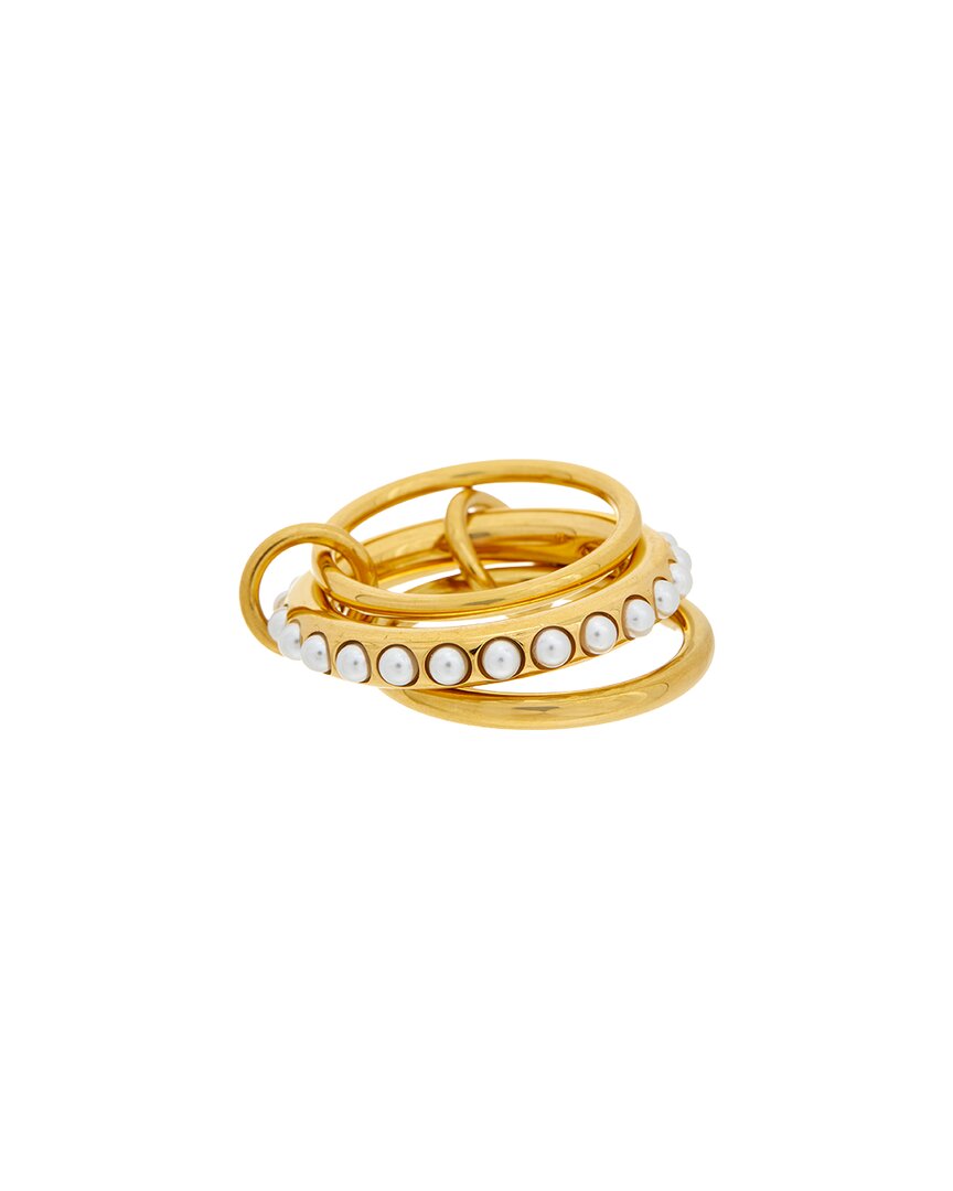 Petit Moments 18K Plated Stainless Steel Stacking Ring