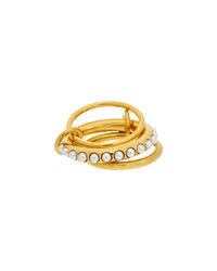 Petit Moments 18K Plated Stainless Steel Stacking Ring