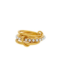 Petit Moments 18K Plated Stainless Steel Stacking Ring