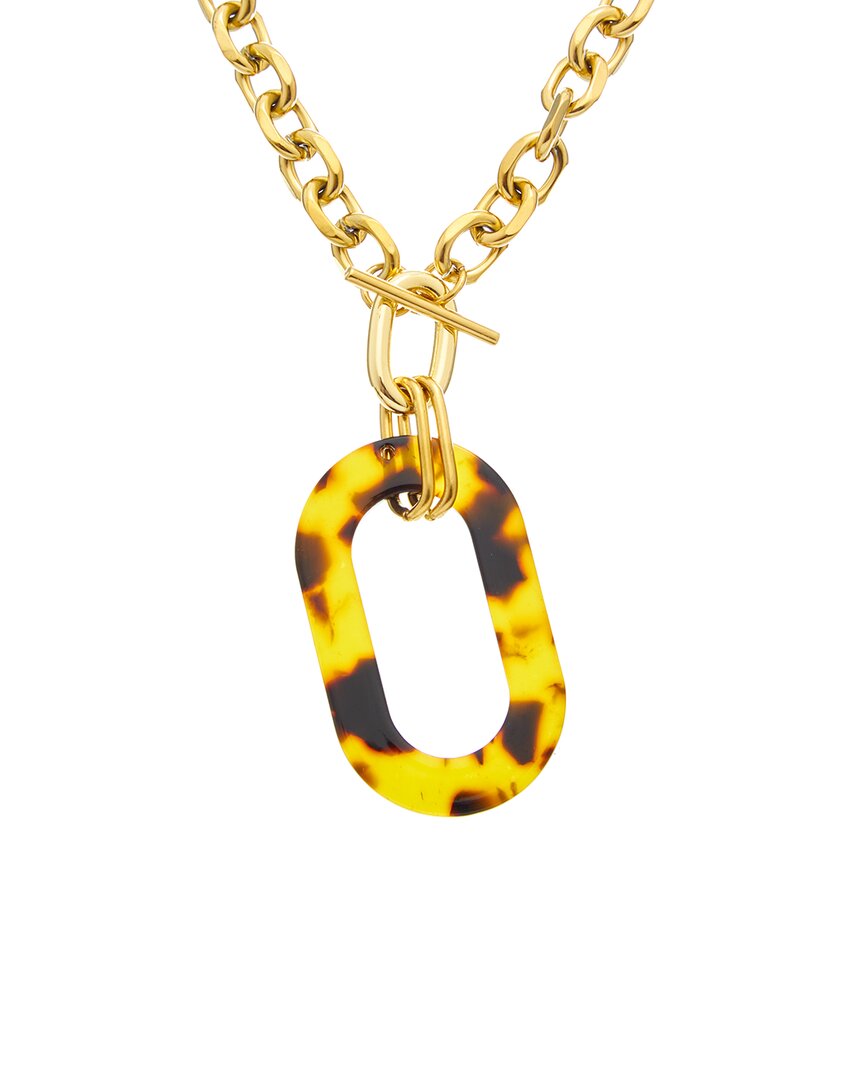 Petit Moments 18K Plated Stainless Steel Chains Toggle Necklace