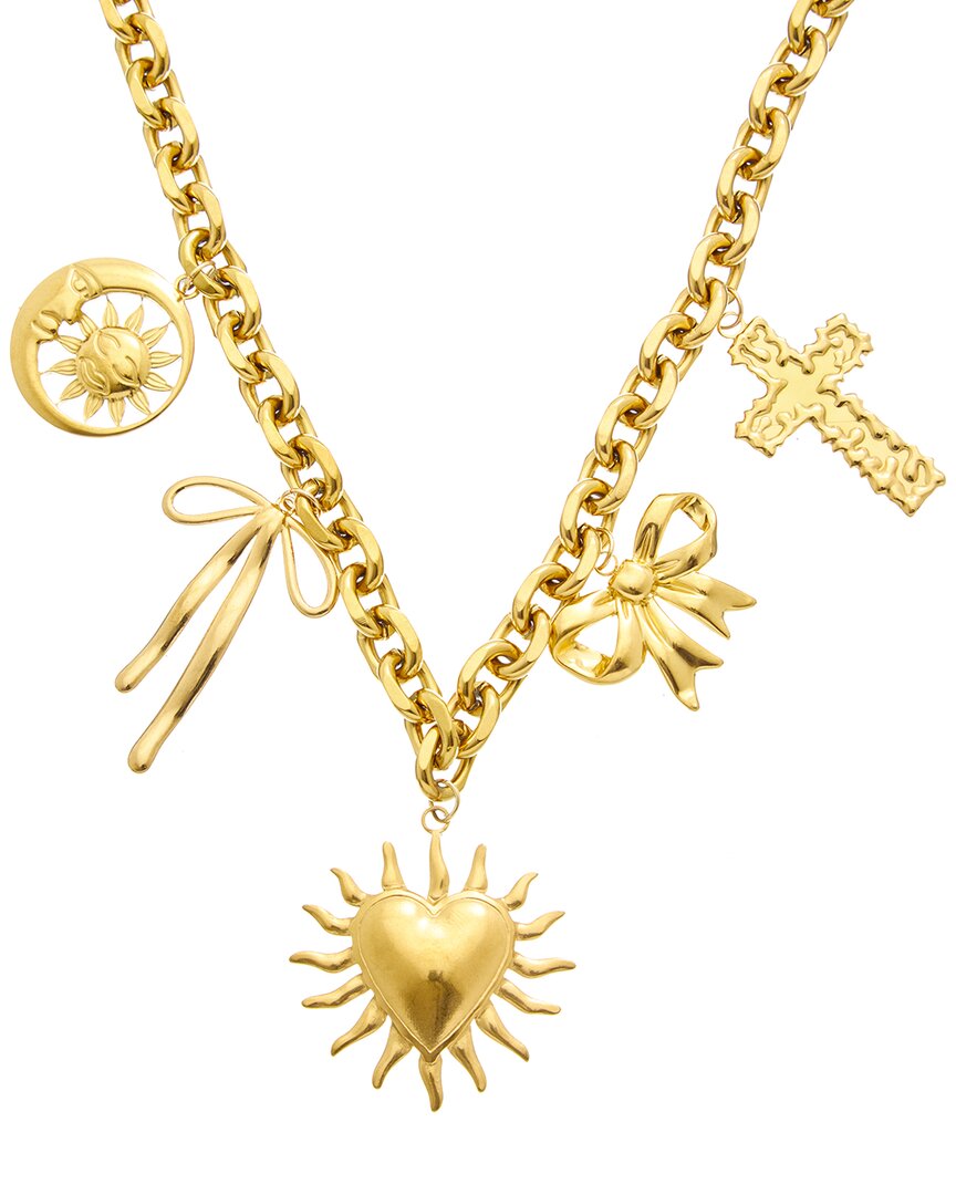 Petit Moments 18K Plated Stainless Steel Charm Necklace