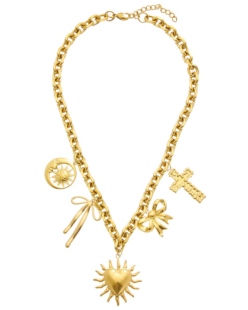 Petit Moments 18K Plated Stainless Steel Charm Necklace