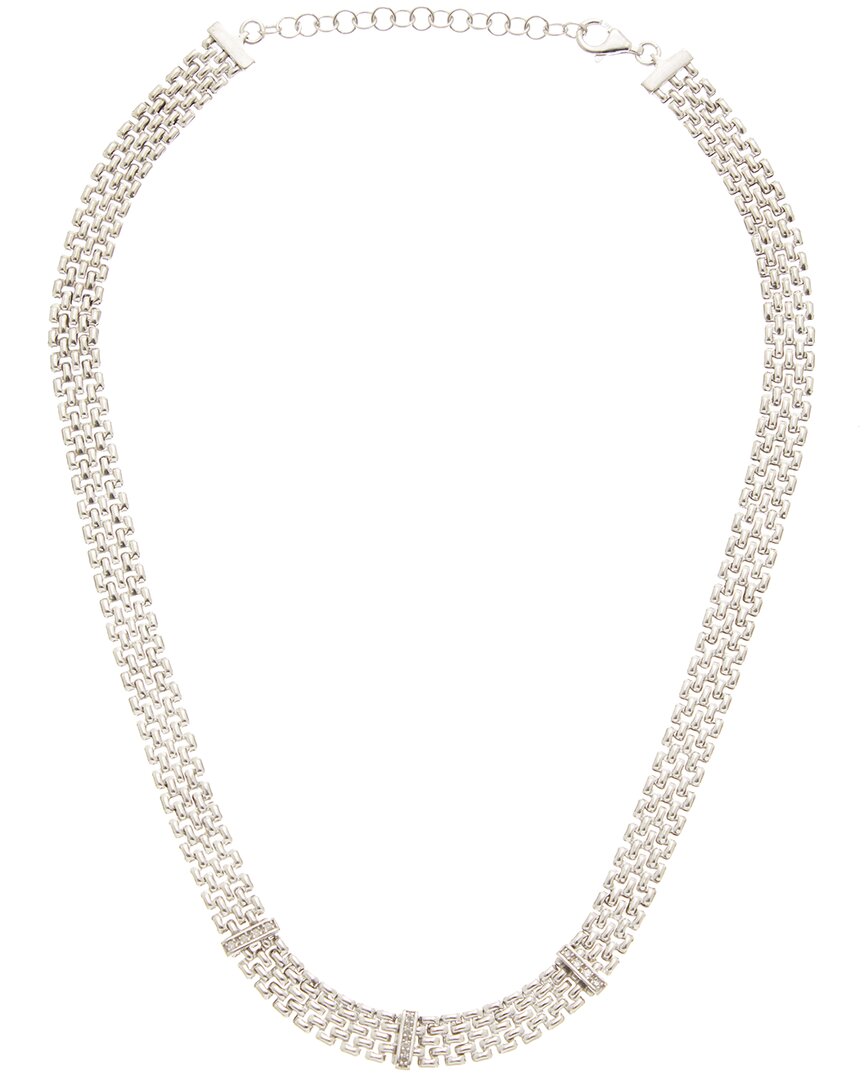 Meshmerise Meshmerise 0.15 Ct. Tw. Diamond 18K Gold Over Silver Necklace