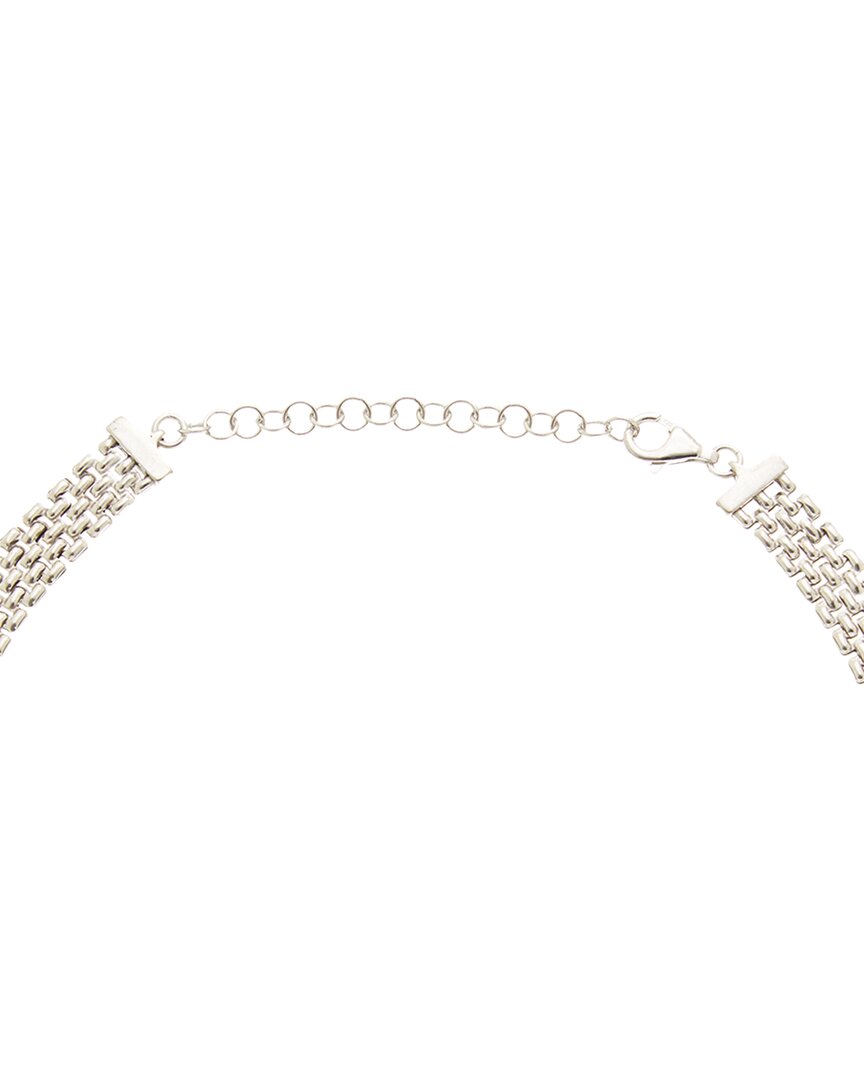 Meshmerise Meshmerise 0.15 Ct. Tw. Diamond 18K Gold Over Silver Necklace