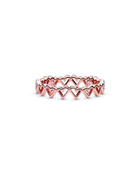 Pandora Pandora Moments 14K Rose Gold Plated Heart Ring