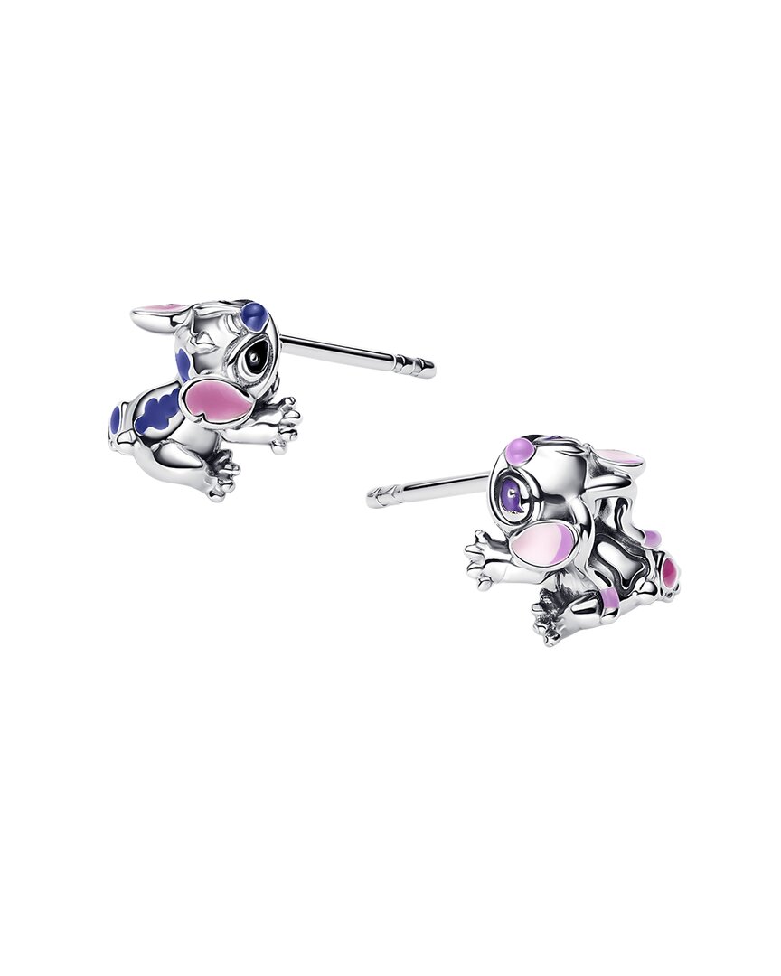 Pandora X Disney Silver Stitch & Angel Stud Earrings
