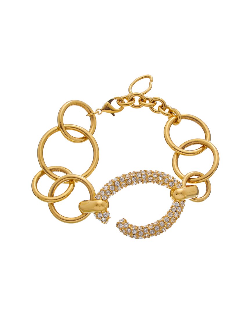 Oscar De La Renta Pave O Chain Bracelet