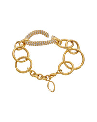 Oscar De La Renta Pave O Chain Bracelet