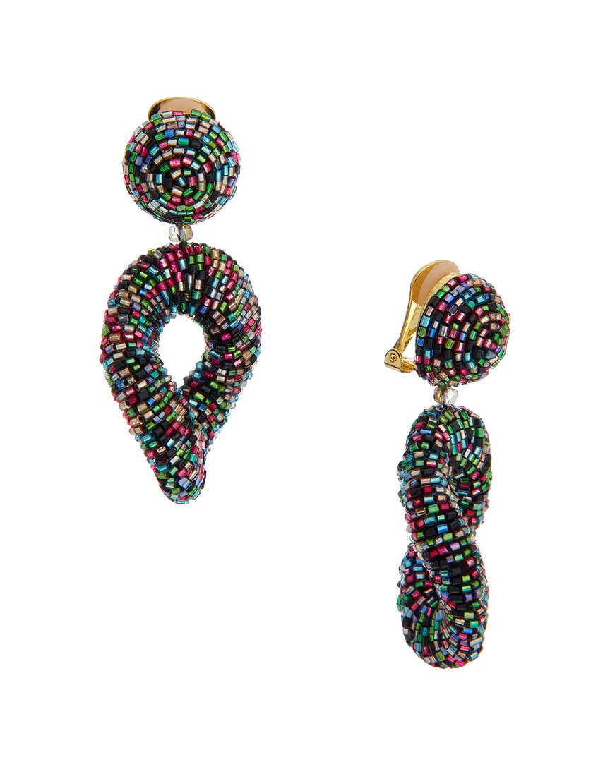 Oscar De La Renta Twisted Drop Earrings