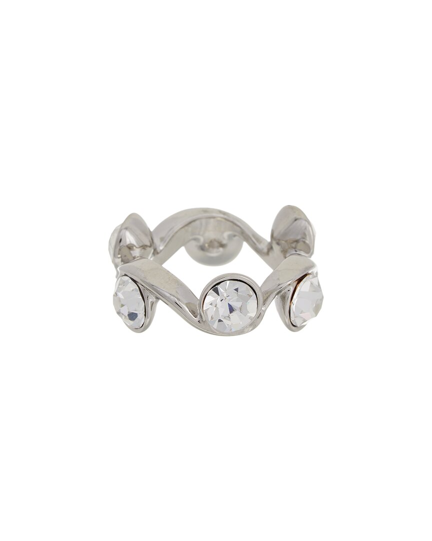 Oscar De La Renta Crystal Wave Ring