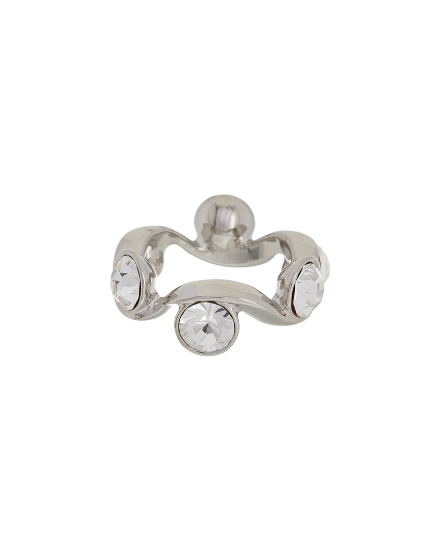 Oscar De La Renta Crystal Wave Ring