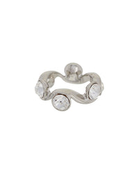 Oscar De La Renta Crystal Wave Ring
