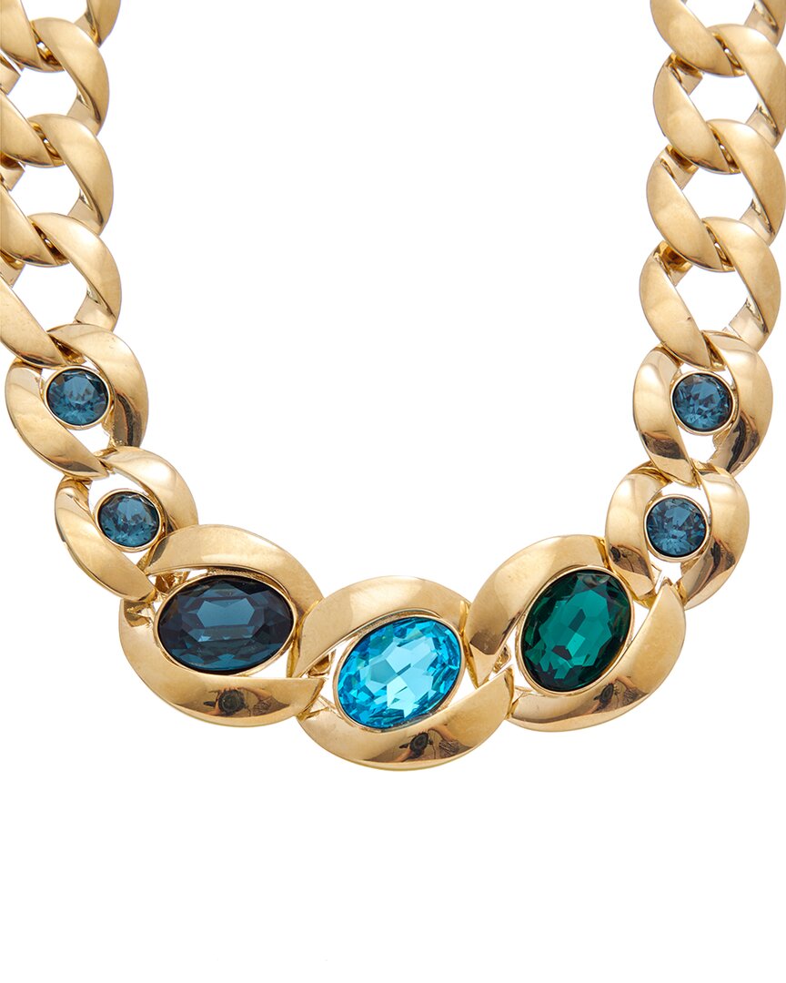 Oscar De La Renta Oval Crystal Necklace