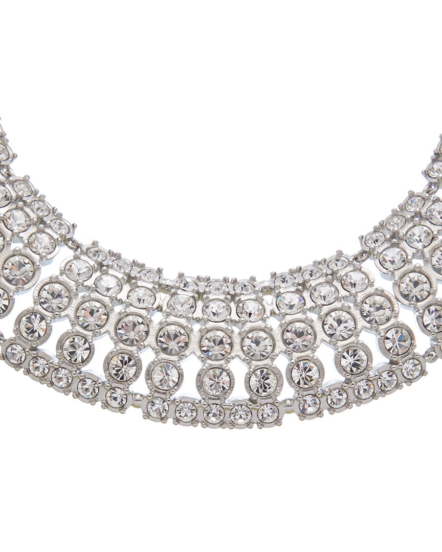 Oscar De La Renta Round Rhinestone Necklace