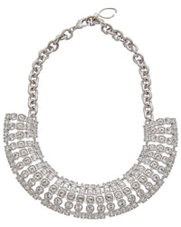 Oscar De La Renta Round Rhinestone Necklace