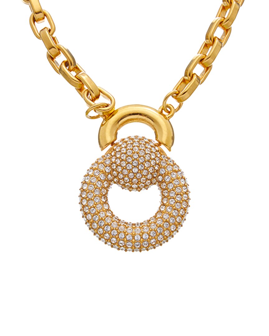 Oscar De La Renta Rhinestone Drop Necklace