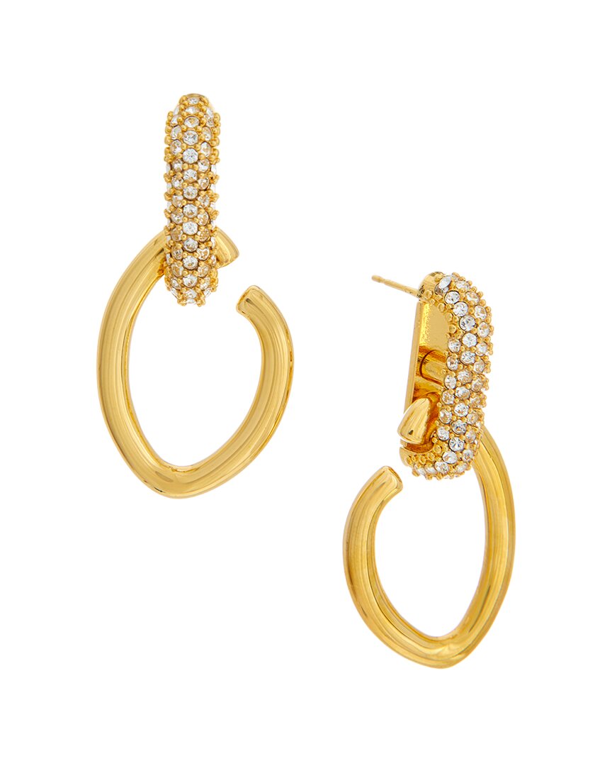 Oscar De La Renta O & Strass Earrings