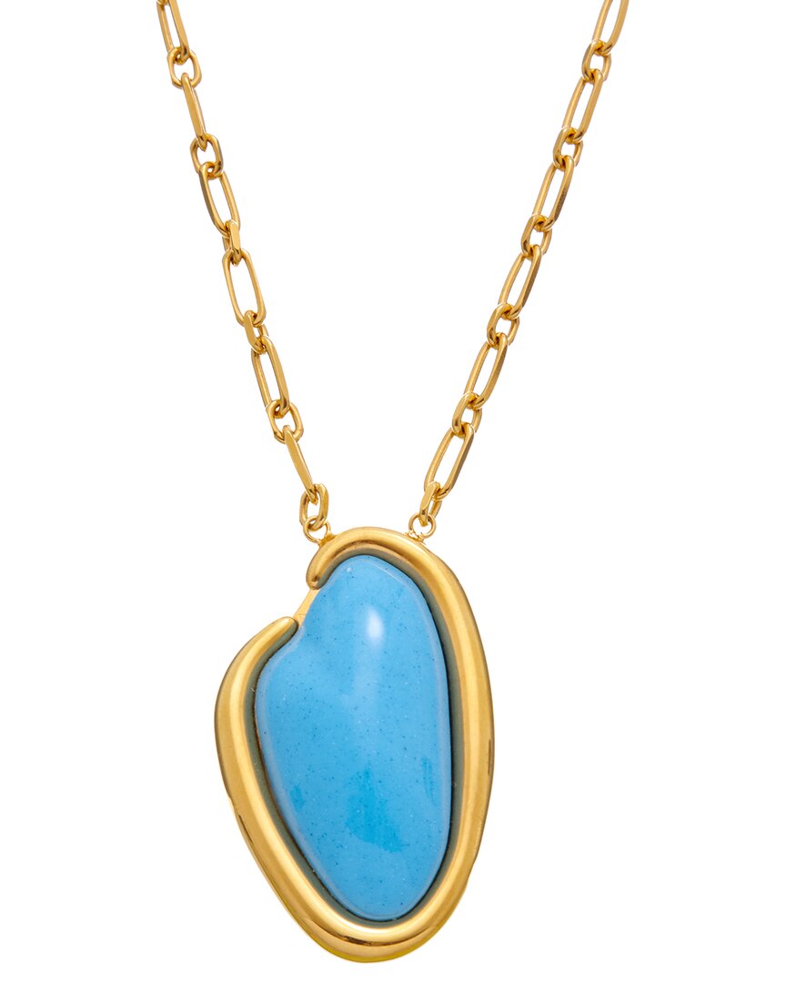 Oscar De La Renta Resin O Pendant Necklace