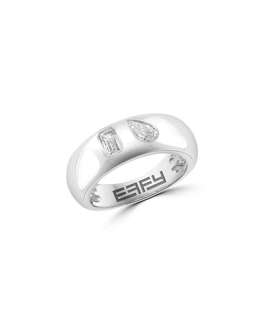 Effy Fine Jewelry Gold Over Silver 1.00 Ct. Tw. Lab-Grown Diamond Ring
