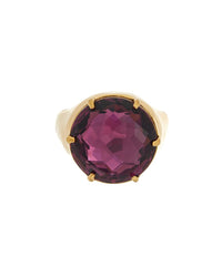 Oscar De La Renta Crystal Signet Ring