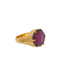Oscar De La Renta Crystal Signet Ring
