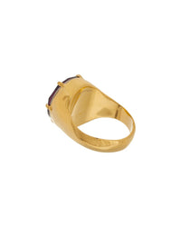 Oscar De La Renta Crystal Signet Ring