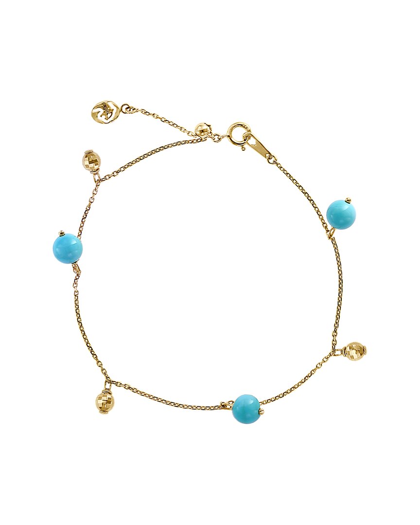 Effy Fine Jewelry 14K 4.20 Ct. Tw. Turquoise Bracelet