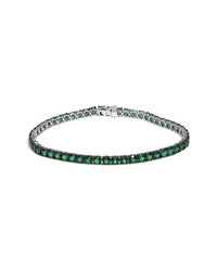 Haus Of Brilliance Colorful Gemstones Silver 15.00 Ct. Tw. Lab-Grown Emerald