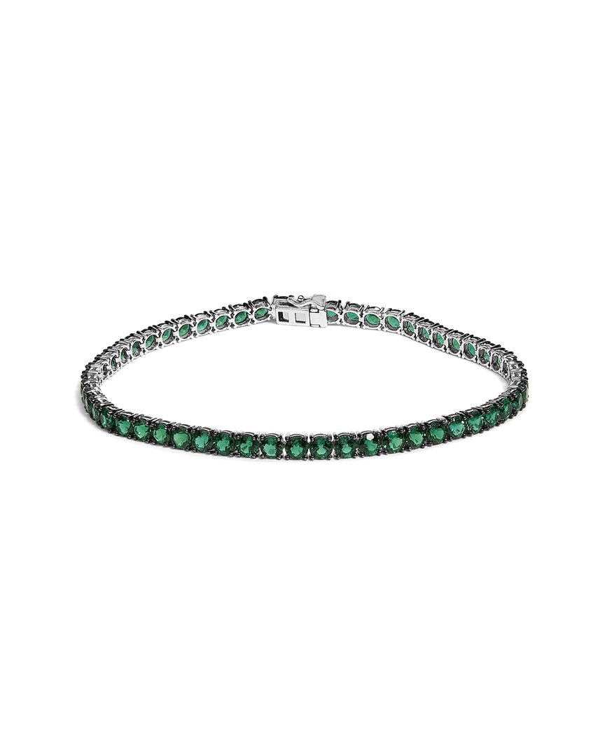 Haus Of Brilliance Colorful Gemstones Silver 15.00 Ct. Tw. Lab-Grown Emerald