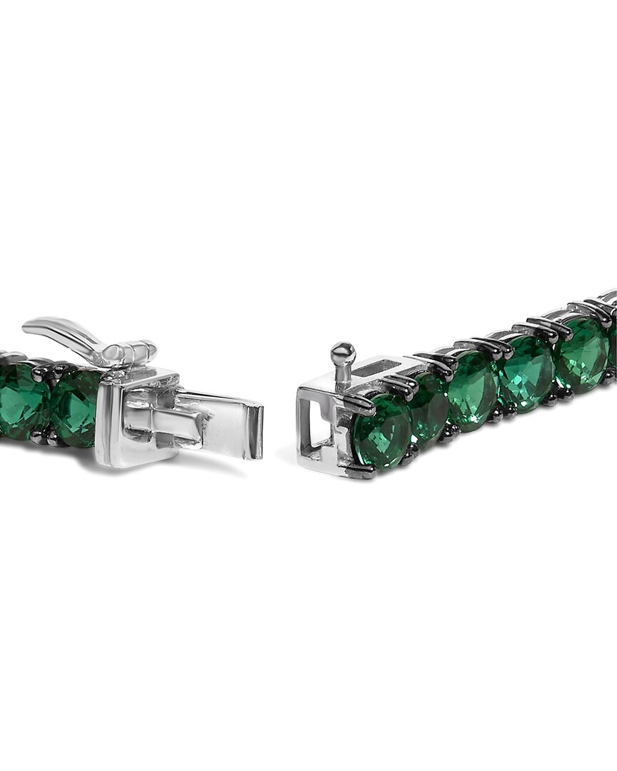 Haus Of Brilliance Colorful Gemstones Silver 15.00 Ct. Tw. Lab-Grown Emerald