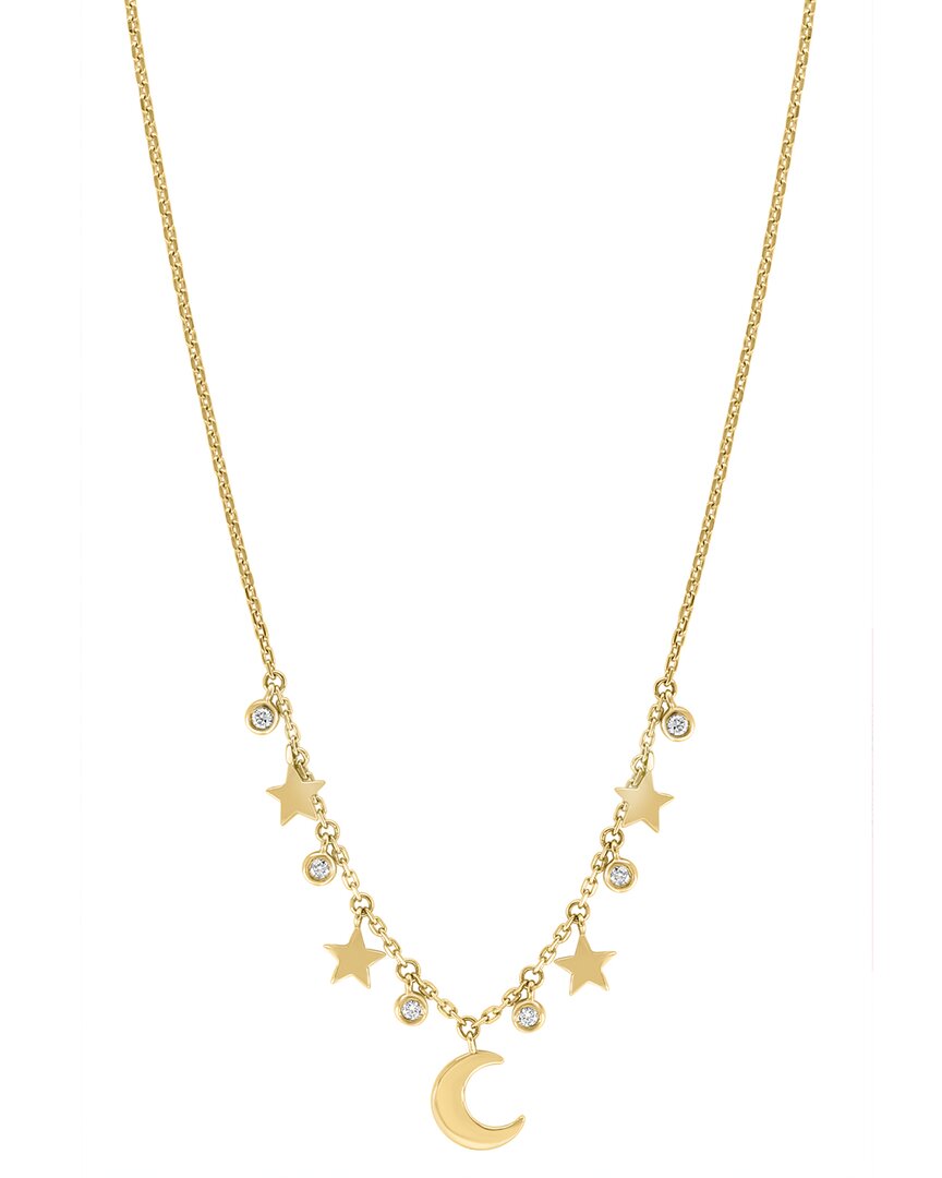 Effy Fine Jewelry 14K 0.13 Ct. Tw. Diamond Necklace