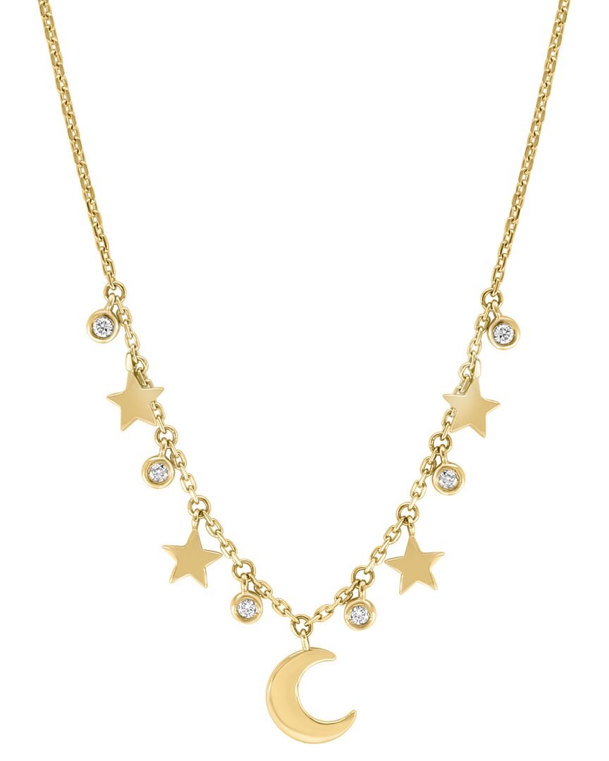 Effy Fine Jewelry 14K 0.13 Ct. Tw. Diamond Necklace