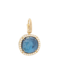 Marco Bicego Marco Bicego Jaipur Color 18K 7.80 Ct. Tw. Diamond & London Blue Topaz Pendant