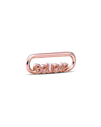 Pandora Me 14K Plated Believe Script Charm