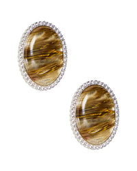 Retrofête Stone Stud Earrings