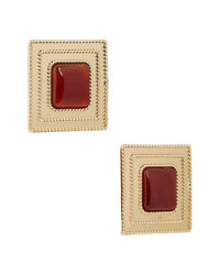 Retrofête Stone Dangle Earrings