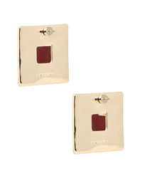 Retrofête Stone Dangle Earrings