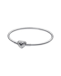 Pandora Pandora Moments Silver Bangle Bracelet